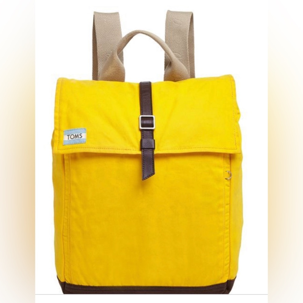 TOMS Women's Yellow Citrus Utility Canvas Trekker Backpack